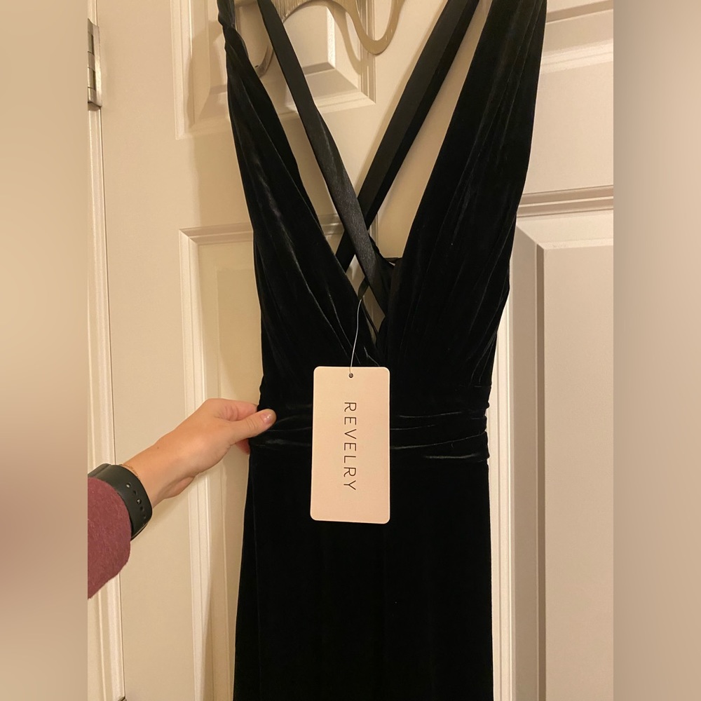 Black Revelry Dress- The Dylan Velvet